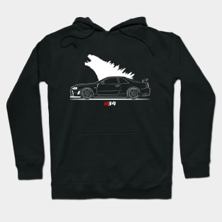 R 34 JDM Skyline Hoodie